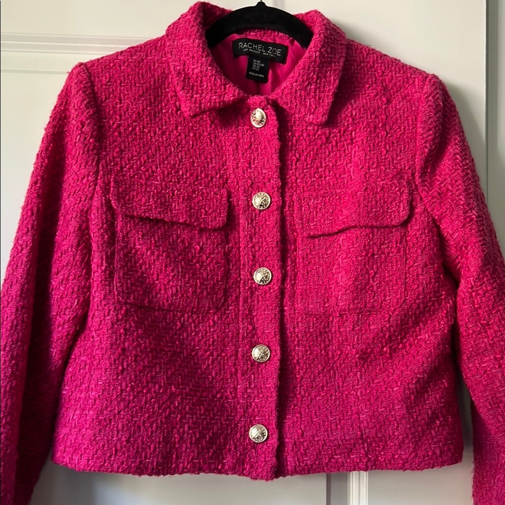 Rachel Zoe Pink Cropped Blazer